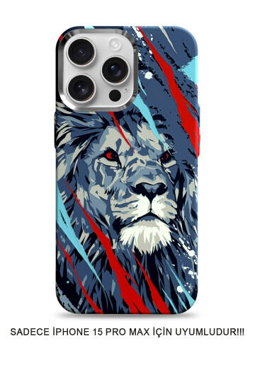 iPhone 15 Pro Max Kılıf MagSafe Uyumlu Hayvan Figürlü Premium Kapak Kılıf SOO-740 - 25