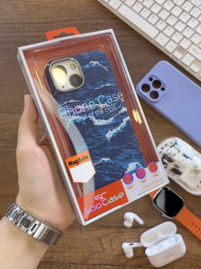 iPhone 15 Uyumlu Premium Desenli Sert Magsafe Kılıf Kapak SOO-610 - 12
