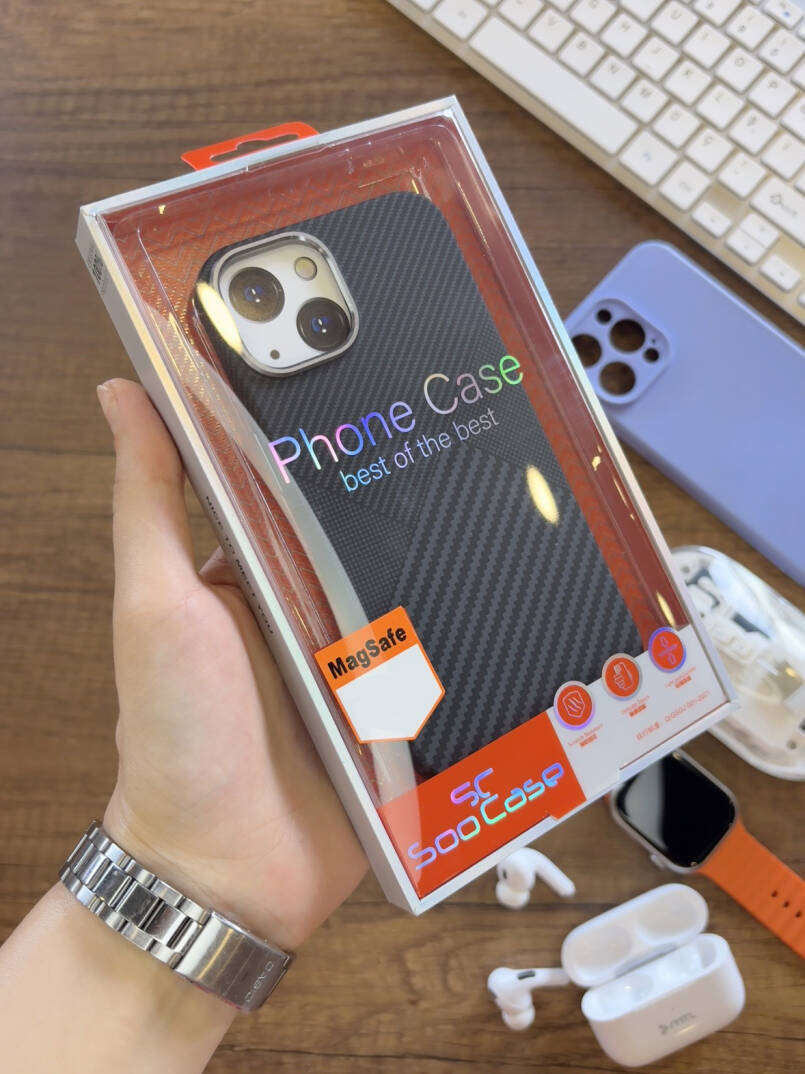 iPhone 15 Uyumlu Premium Desenli Sert Magsafe Kılıf Kapak SOO-610 - 18