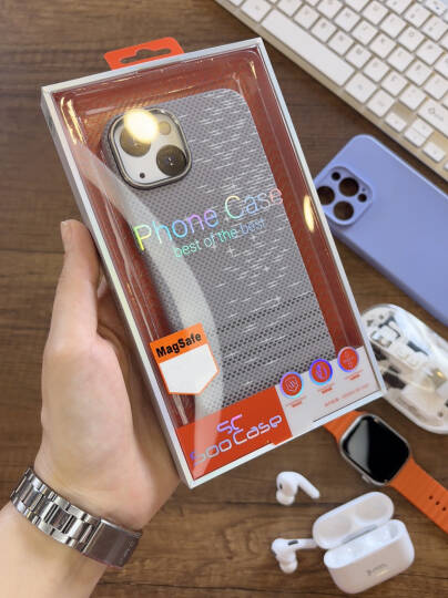 iPhone 15 Uyumlu Premium Desenli Sert Magsafe Kılıf Kapak SOO-610 - 36