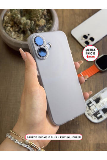 iPhone 16 Plus Uyumlu Süper İnce Mat Ultra Thin Silikon Kılıf - 12
