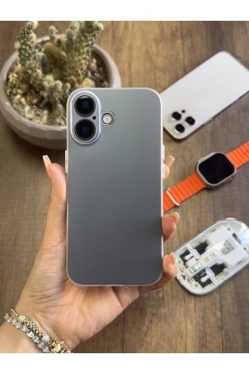 iPhone 16 Plus Uyumlu Süper İnce Mat Ultra Thin Silikon Kılıf - 15