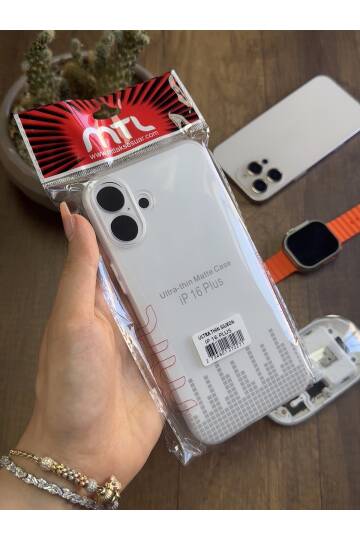 iPhone 16 Plus Uyumlu Süper İnce Mat Ultra Thin Silikon Kılıf - 16