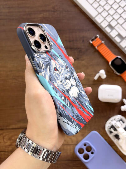 iPhone 16 Pro Max Kılıf MagSafe Uyumlu Hayvan Figürlü Premium Kapak Kılıf SOO-740 - 29