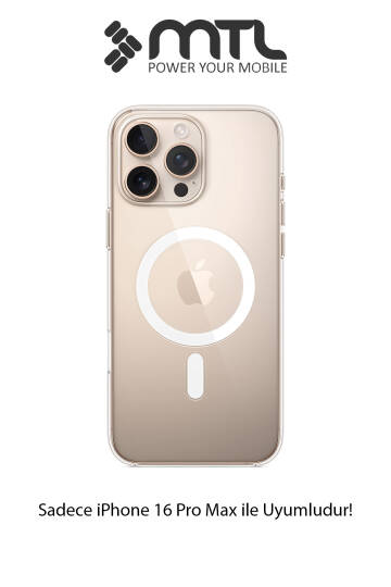 iPhone 16 Pro Max Uyumlu Animasyonlu Şeffaf Magsafe Şarj Destekli Sararmayan Sert Origin Kılıf - 2