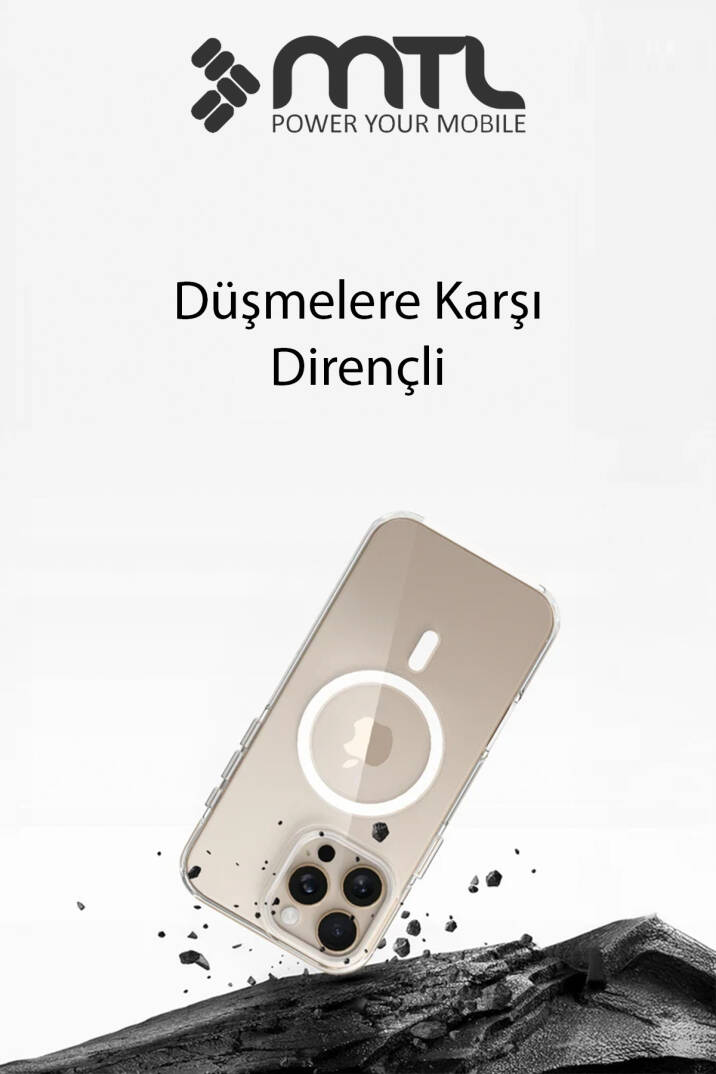 iPhone 16 Pro Uyumlu Animasyonlu Şeffaf Magsafe Şarj Destekli Sararmayan Sert Origin Kılıf - 5