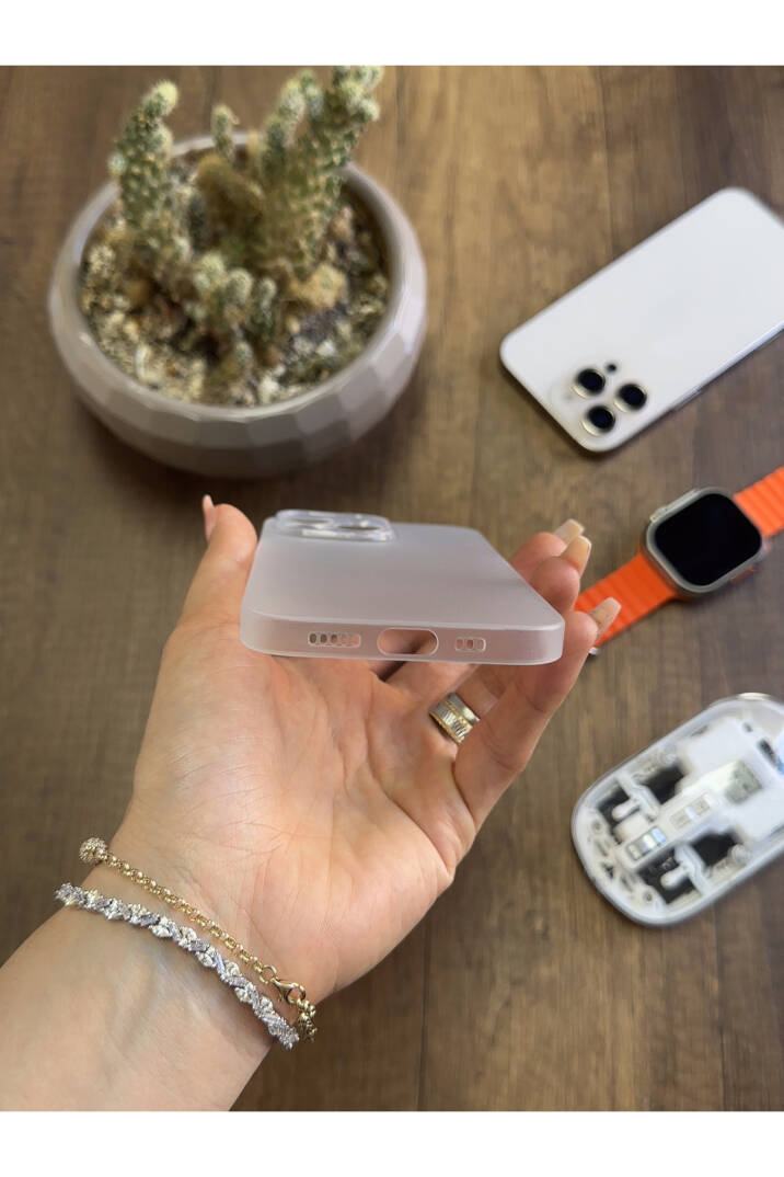 iPhone 16 Pro Uyumlu Süper İnce Mat Ultra Thin Silikon Kılıf - 8