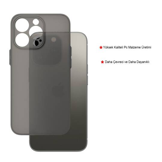 iPhone 16 Pro Uyumlu Süper İnce Mat Ultra Thin Silikon Kılıf - 28