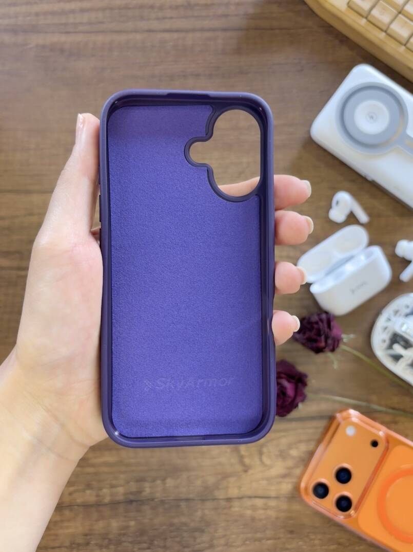 iPhone 16 Uyumlu Kadife İç Yüzey Tasarımlı Taşlı Işıltılı Parlak Pırlanta Kılıf Dia Plus - 27