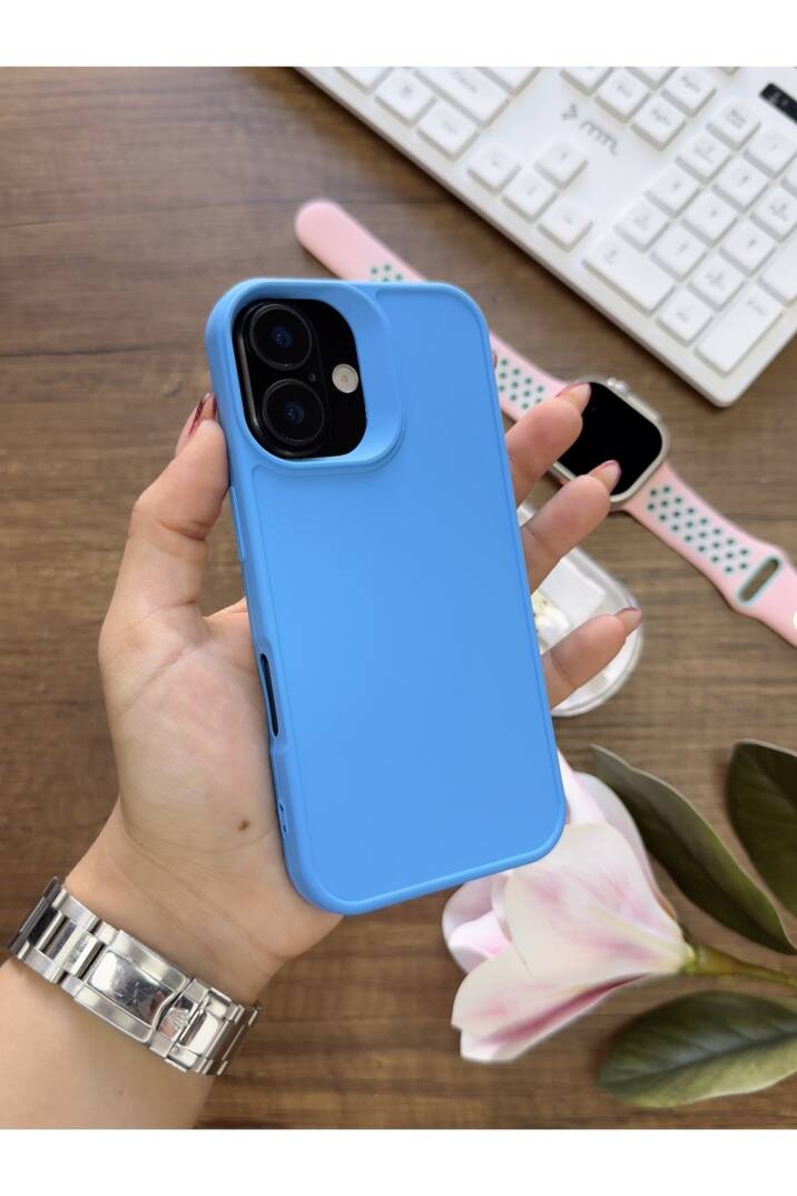 iPhone 16 Uyumlu Kamera Korumalı Darbeye Dayanıklı Renk Atmayan Keep Silikon Kılıf - 6