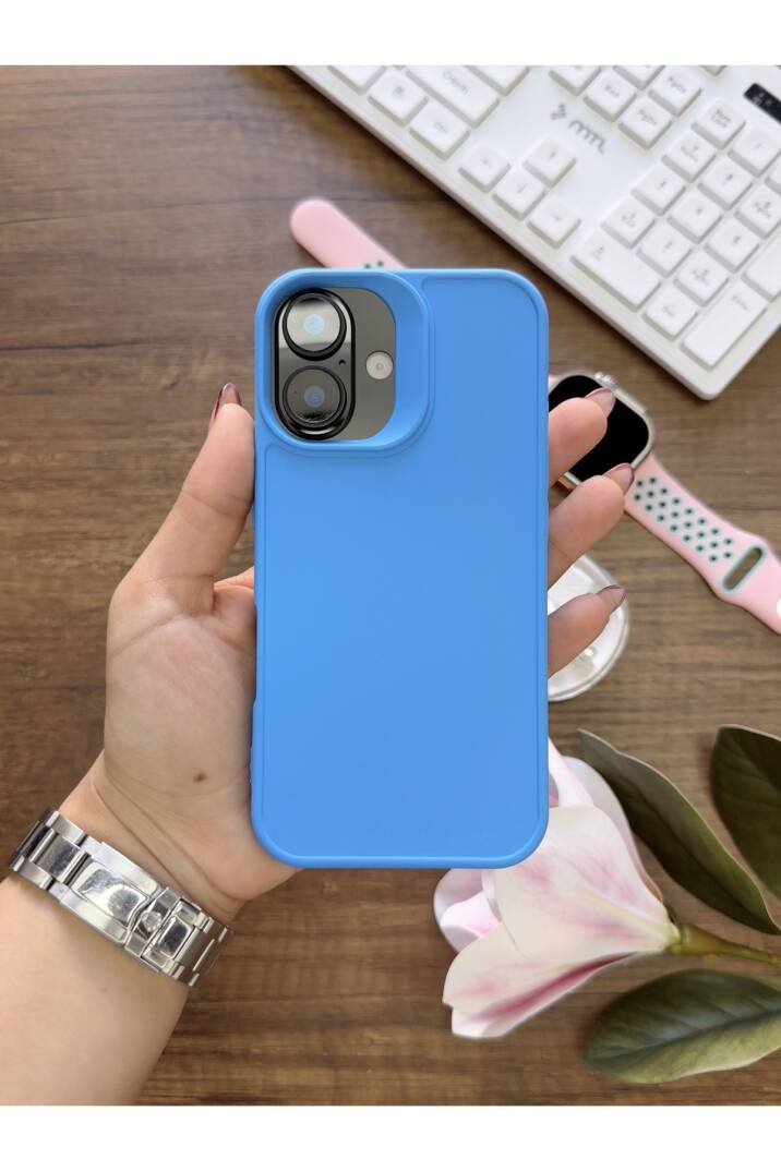 iPhone 16 Uyumlu Kamera Korumalı Darbeye Dayanıklı Renk Atmayan Keep Silikon Kılıf - 7