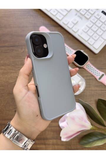 iPhone 16 Uyumlu Kamera Korumalı Darbeye Dayanıklı Renk Atmayan Keep Silikon Kılıf - 16