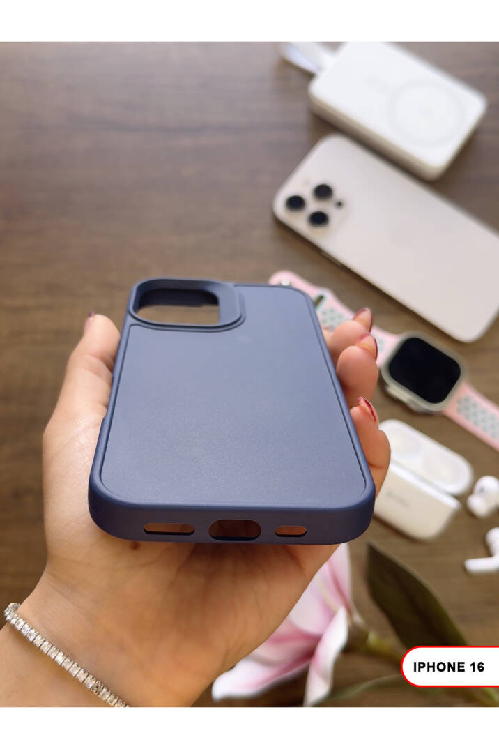 iPhone 16 Uyumlu Kamera Korumalı Darbeye Dayanıklı Renk Atmayan Keep Silikon Kılıf - 22
