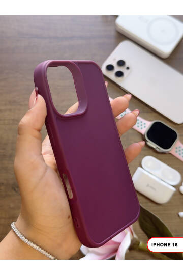 iPhone 16 Uyumlu Kamera Korumalı Darbeye Dayanıklı Renk Atmayan Keep Silikon Kılıf - 26
