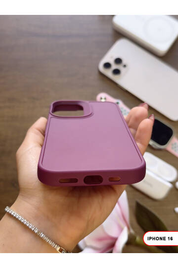 iPhone 16 Uyumlu Kamera Korumalı Darbeye Dayanıklı Renk Atmayan Keep Silikon Kılıf - 27