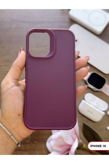 iPhone 16 Uyumlu Kamera Korumalı Darbeye Dayanıklı Renk Atmayan Keep Silikon Kılıf - 29