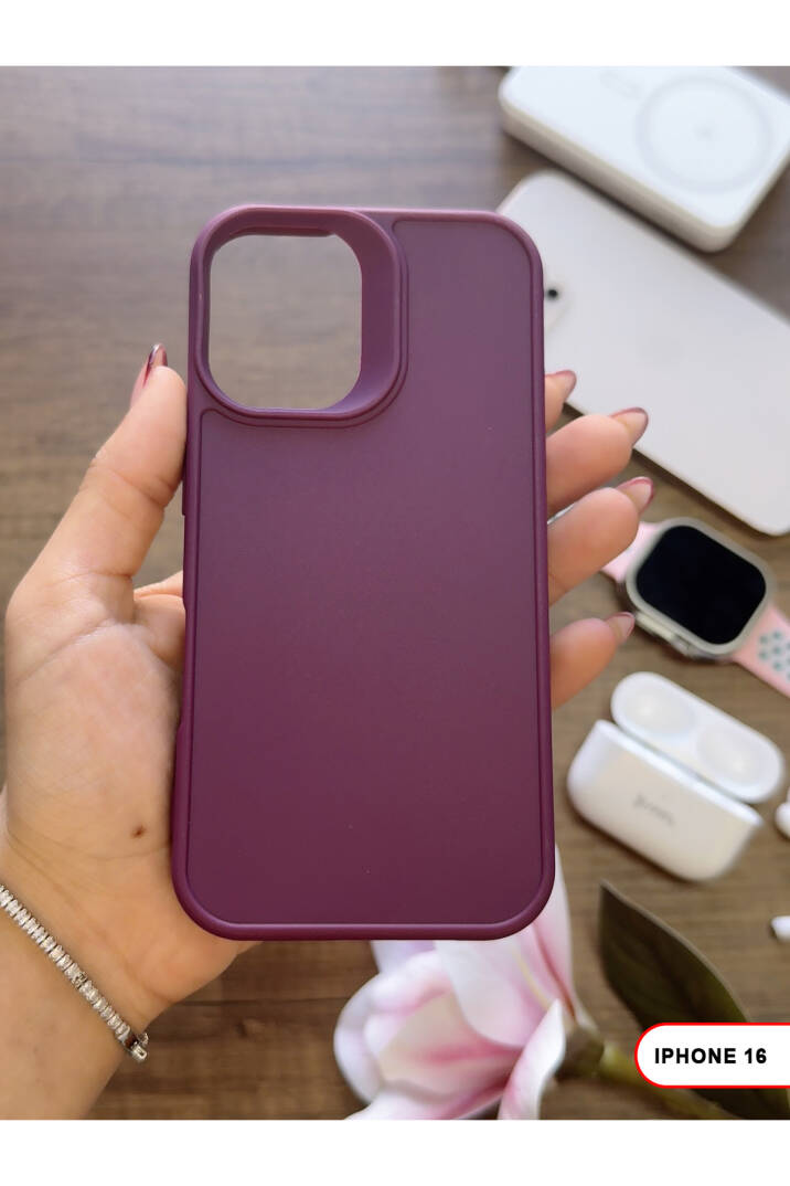 iPhone 16 Uyumlu Kamera Korumalı Darbeye Dayanıklı Renk Atmayan Keep Silikon Kılıf - 29