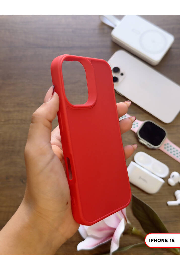 iPhone 16 Uyumlu Kamera Korumalı Darbeye Dayanıklı Renk Atmayan Keep Silikon Kılıf - 31