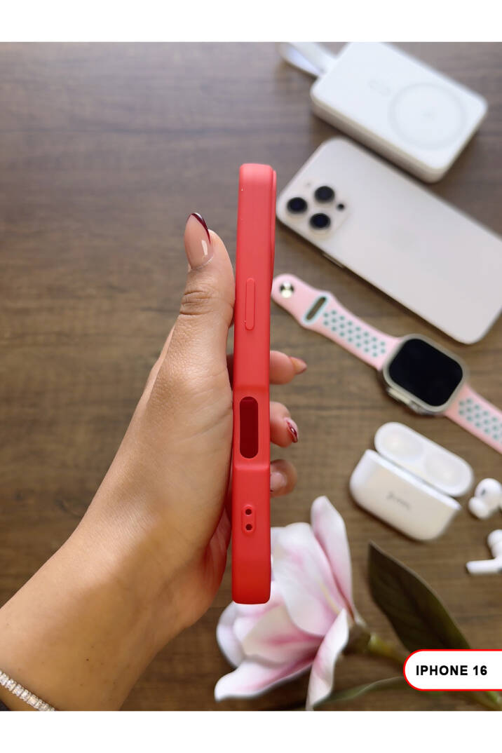 iPhone 16 Uyumlu Kamera Korumalı Darbeye Dayanıklı Renk Atmayan Keep Silikon Kılıf - 33