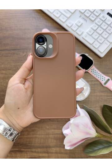 iPhone 16 Uyumlu Kamera Korumalı Darbeye Dayanıklı Renk Atmayan Keep Silikon Kılıf - 37