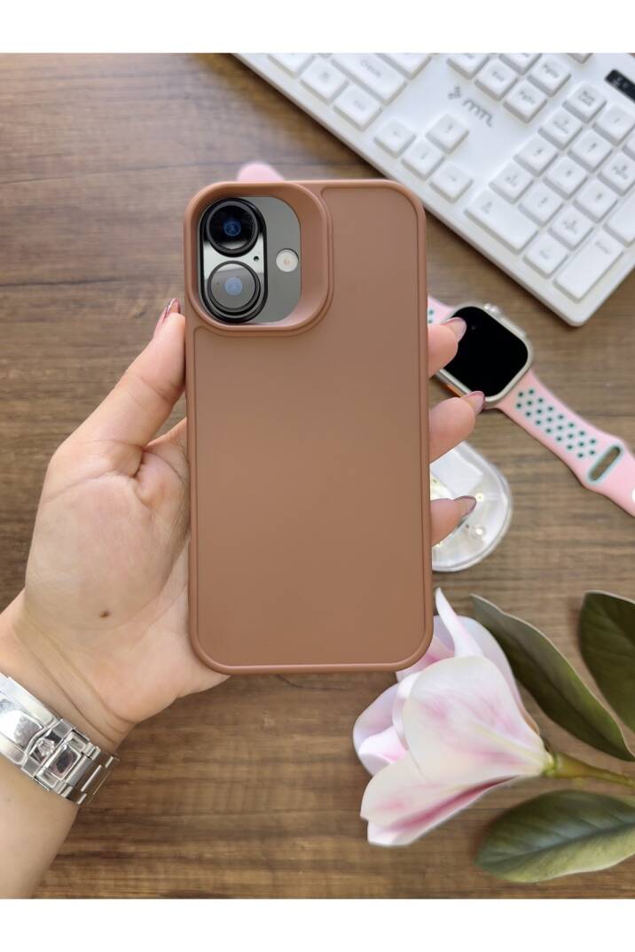 iPhone 16 Uyumlu Kamera Korumalı Darbeye Dayanıklı Renk Atmayan Keep Silikon Kılıf - 37