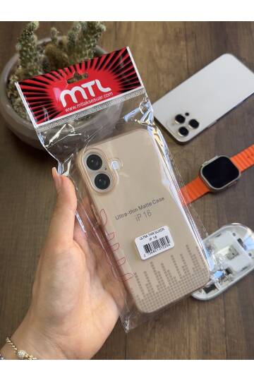 iPhone 16 Uyumlu Süper İnce Mat Ultra Thin Silikon Kılıf - 5