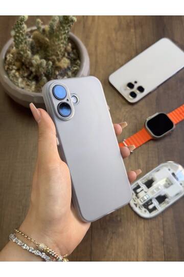 iPhone 16 Uyumlu Süper İnce Mat Ultra Thin Silikon Kılıf - 13