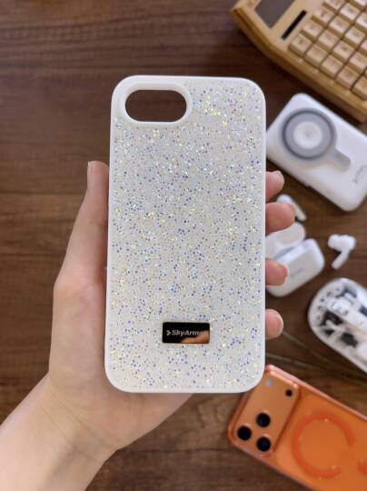 iPhone 16E Uyumlu Kadife İç Yüzey Tasarımlı Taşlı Işıltılı Parlak Pırlanta Kılıf Dia Plus - 3