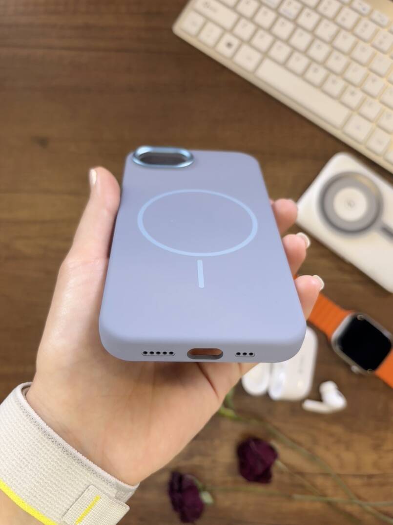 iPhone 16E Uyumlu Premium Lansman Anismanyonlu Kılıf Magsafe Uyumlu Premium Silikon Kılıf - 9