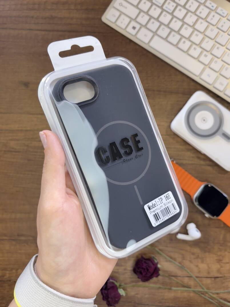 iPhone 16E Uyumlu Premium Lansman Anismanyonlu Kılıf Magsafe Uyumlu Premium Silikon Kılıf - 34