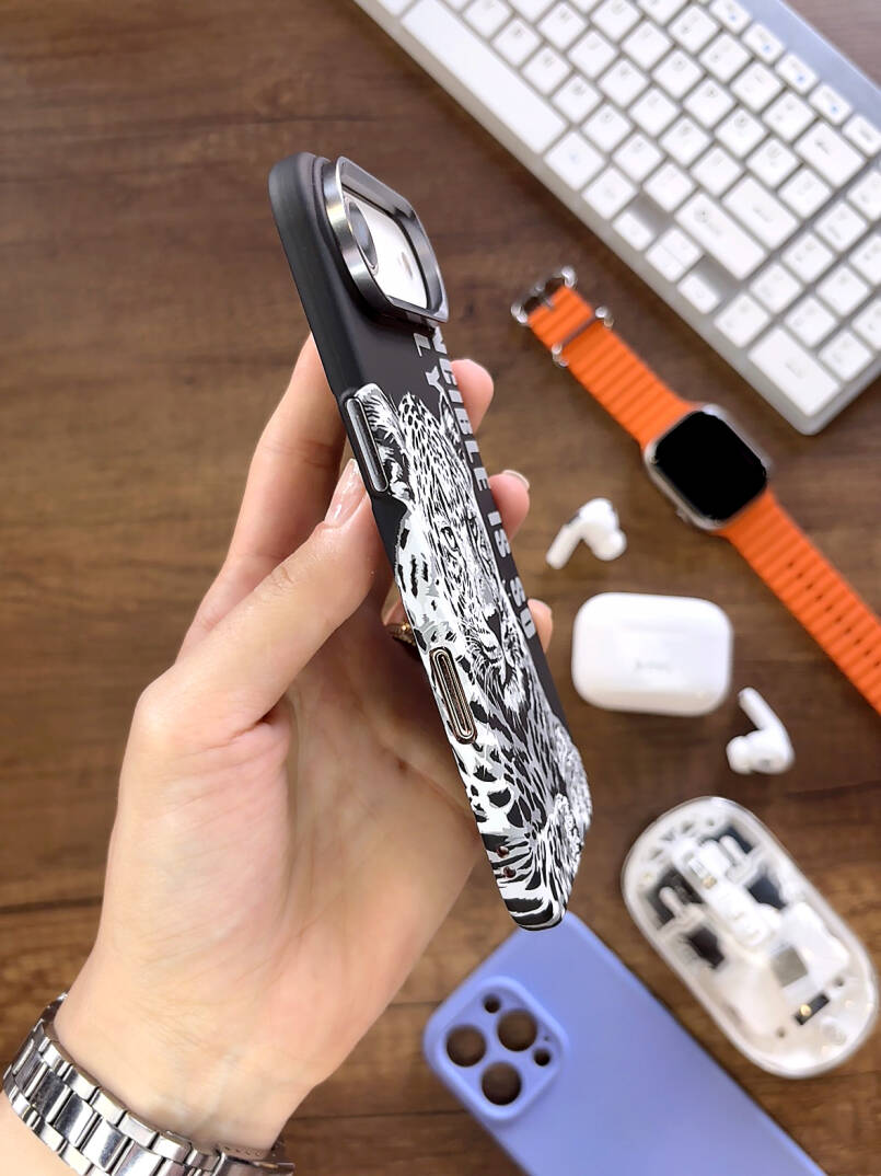iPhone 17 Air Kılıf MagSafe Uyumlu Hayvan Figürlü Premium Kapak Kılıf SOO-740 - 35