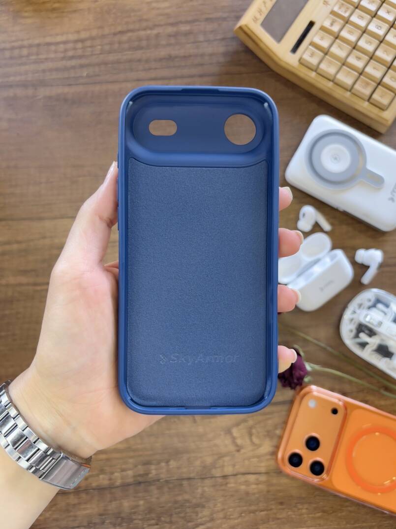 iPhone 17 Air Uyumlu Kadife İç Yüzey Tasarımlı Taşlı Işıltılı Parlak Pırlanta Kılıf Dia Plus - 26
