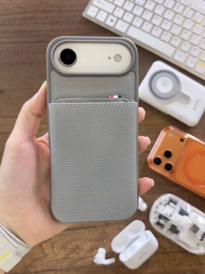 iPhone 17 Air Uyumlu Kılıf Cüzdanlı Deri Kadife İç Yüzeyli SOO-811 Kılıf - 6