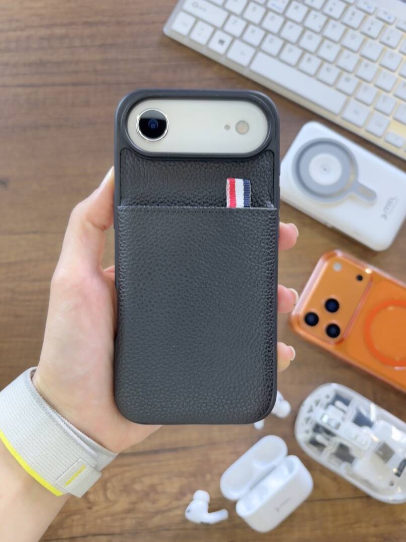 iPhone 17 Air Uyumlu Kılıf Cüzdanlı Deri Kadife İç Yüzeyli SOO-811 Kılıf - 18