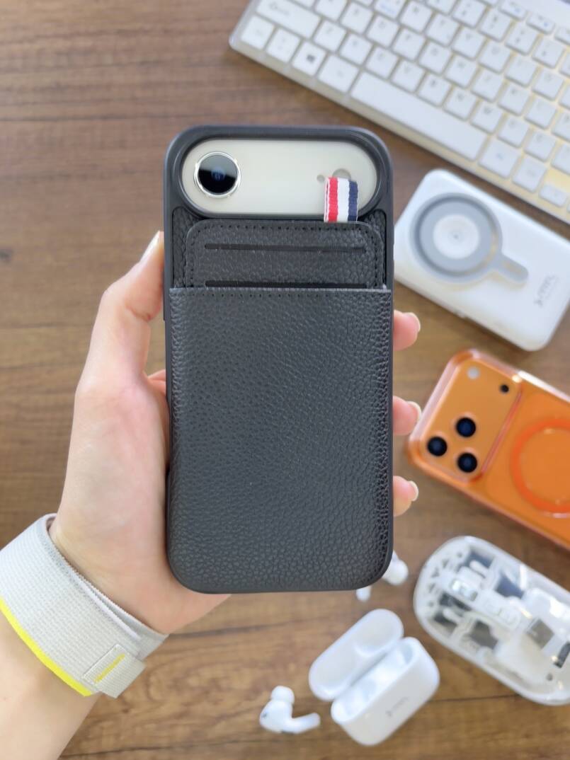 iPhone 17 Air Uyumlu Kılıf Cüzdanlı Deri Kadife İç Yüzeyli SOO-811 Kılıf - 19