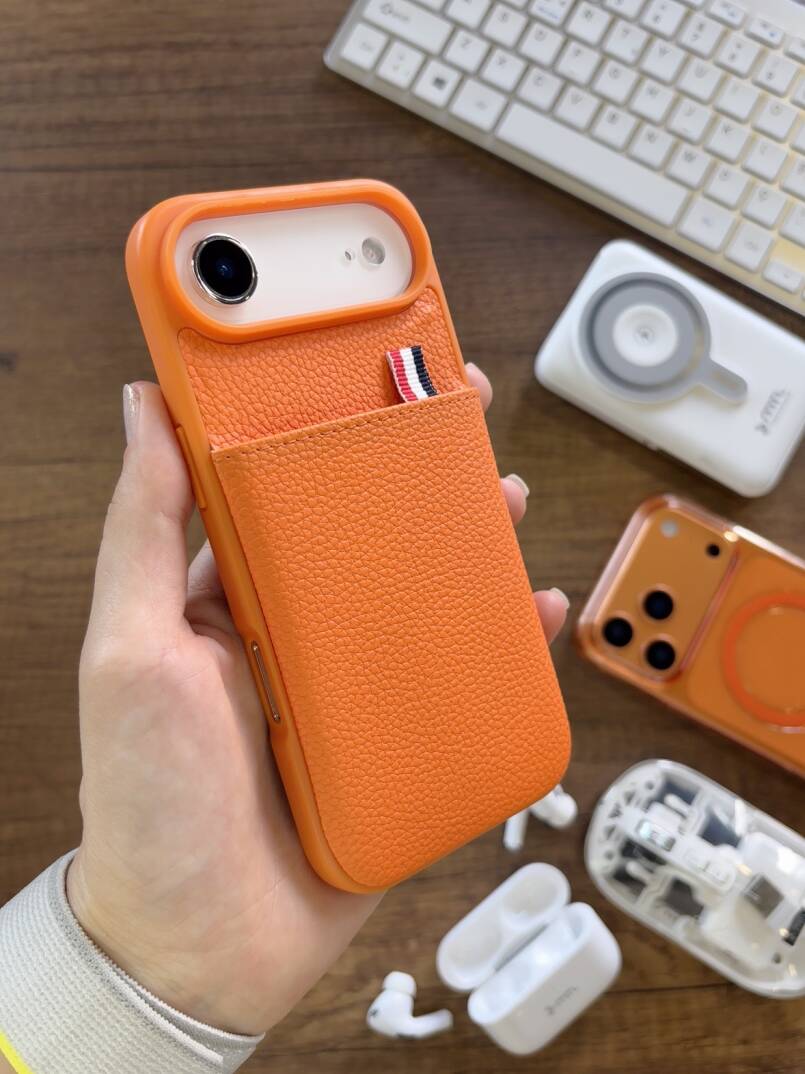 iPhone 17 Air Uyumlu Kılıf Cüzdanlı Deri Kadife İç Yüzeyli SOO-811 Kılıf - 25