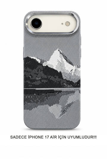 iPhone 17 Air Uyumlu Premium Desenli Sert Magsafe Kılıf Kapak SOO-610 - 13