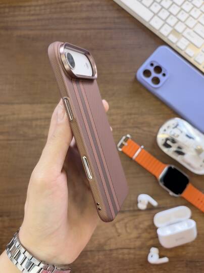 iPhone 17 Air Uyumlu Premium Desenli Sert Magsafe Kılıf Kapak SOO-610 - 20