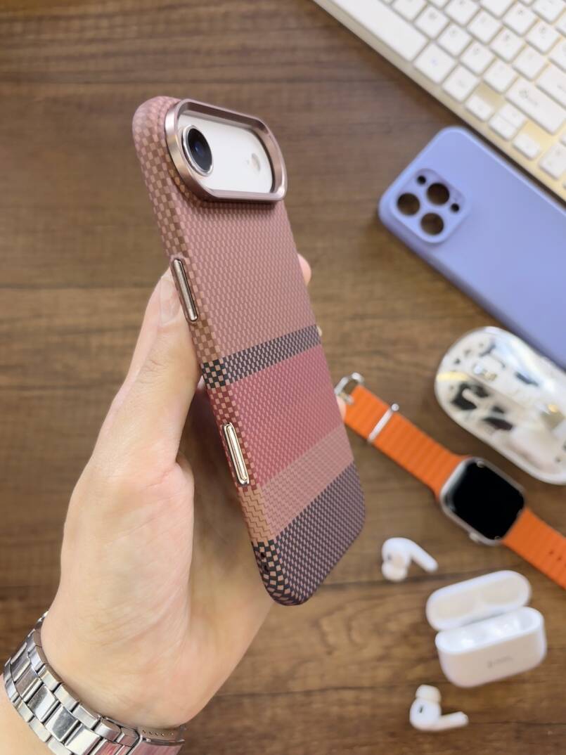 iPhone 17 Air Uyumlu Premium Desenli Sert Magsafe Kılıf Kapak SOO-610 - 26
