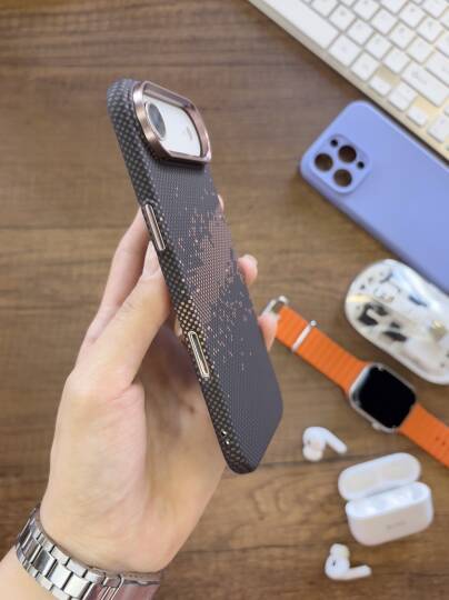 iPhone 17 Air Uyumlu Premium Desenli Sert Magsafe Kılıf Kapak SOO-610 - 38