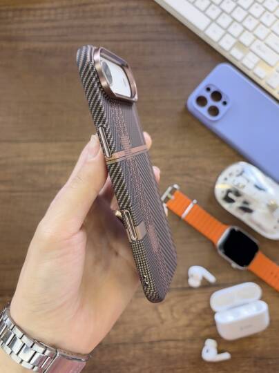 iPhone 17 Air Uyumlu Premium Desenli Sert Magsafe Kılıf Kapak SOO-610 - 50