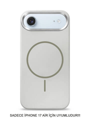 iPhone 17 Air Uyumlu Premium Lansman Animasyonlu Kılıf Magsafe Uyumlu Premium Silikon Kılıf