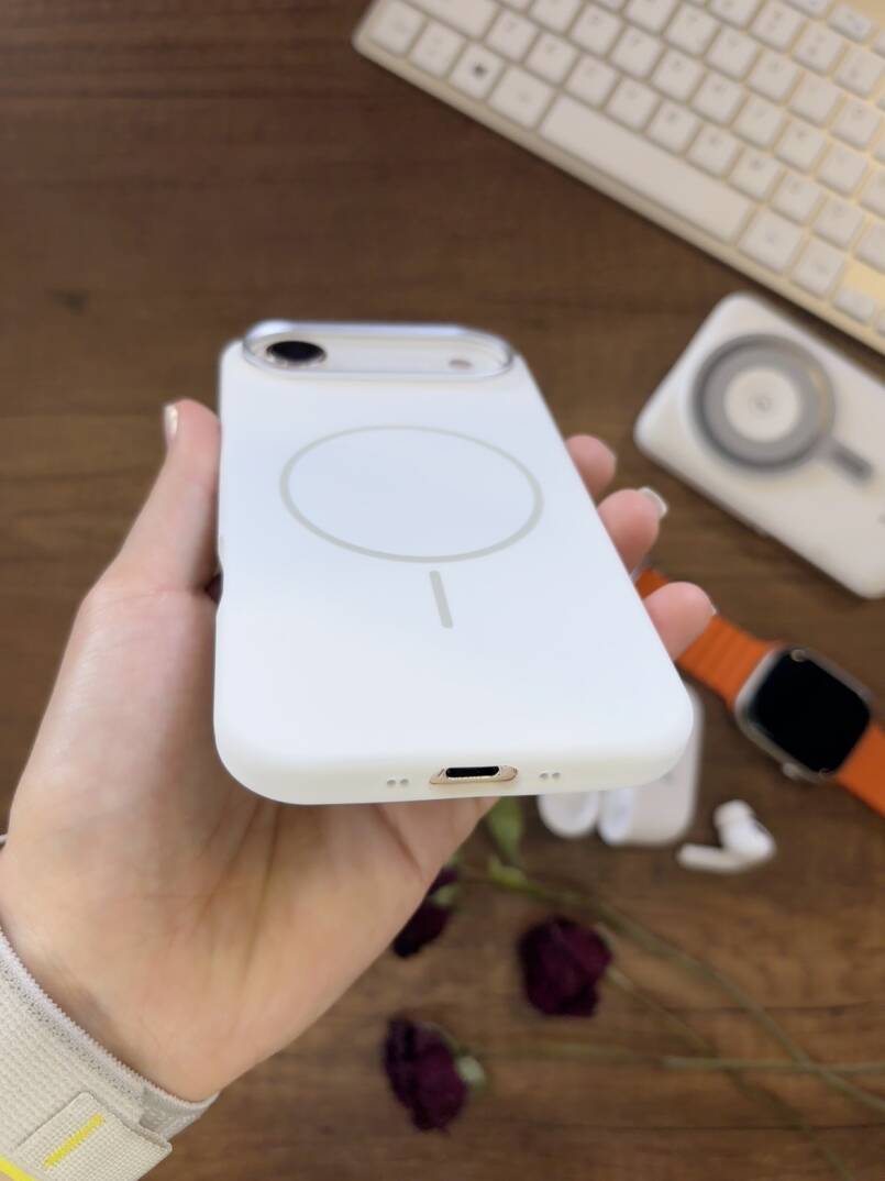 iPhone 17 Air Uyumlu Premium Lansman Animasyonlu Kılıf Magsafe Uyumlu Premium Silikon Kılıf - 3
