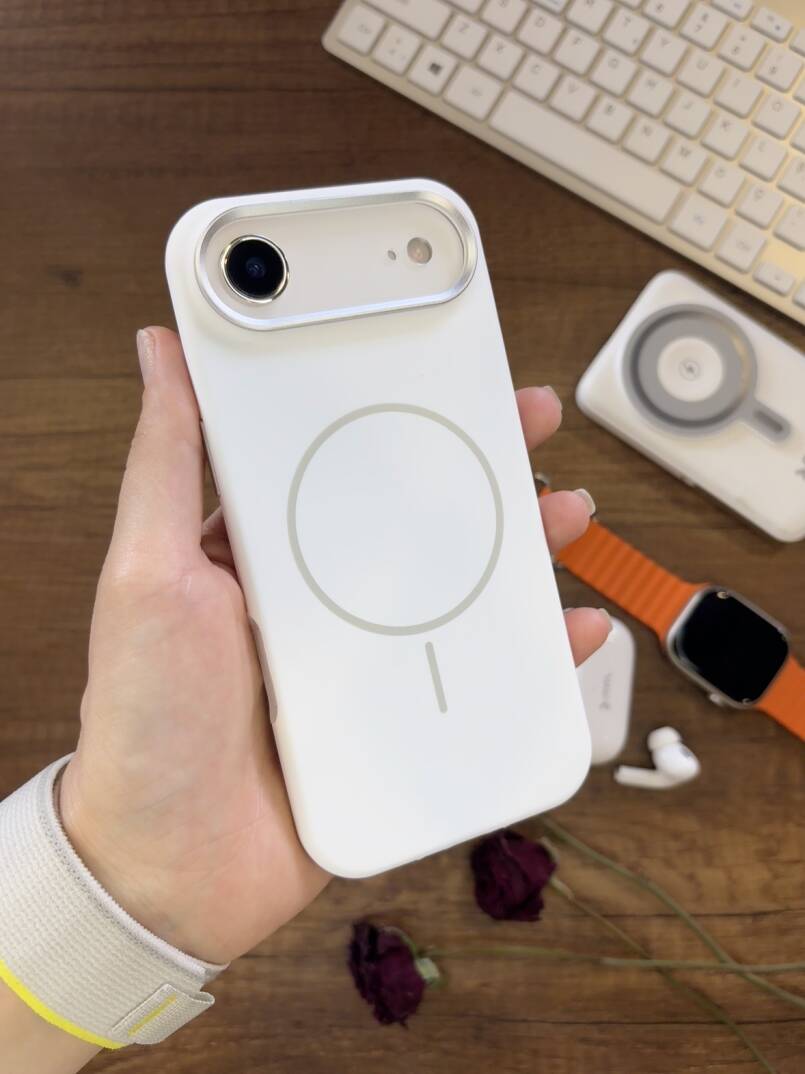 iPhone 17 Air Uyumlu Premium Lansman Animasyonlu Kılıf Magsafe Uyumlu Premium Silikon Kılıf - 5