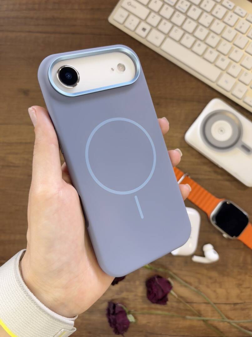 iPhone 17 Air Uyumlu Premium Lansman Animasyonlu Kılıf Magsafe Uyumlu Premium Silikon Kılıf - 14