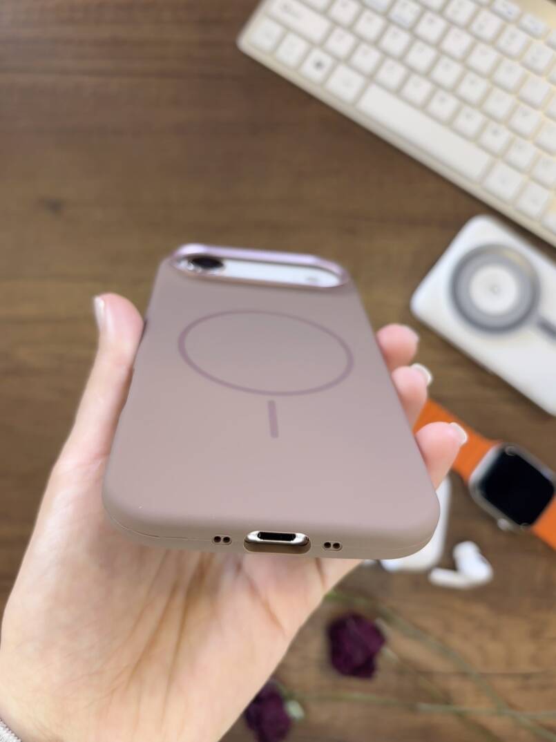 iPhone 17 Air Uyumlu Premium Lansman Animasyonlu Kılıf Magsafe Uyumlu Premium Silikon Kılıf - 17