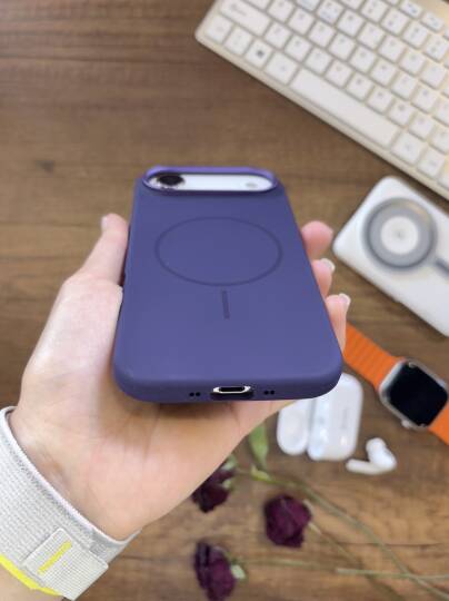 iPhone 17 Air Uyumlu Premium Lansman Animasyonlu Kılıf Magsafe Uyumlu Premium Silikon Kılıf - 45