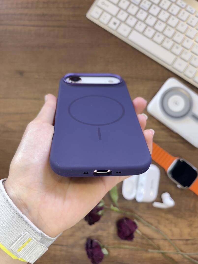iPhone 17 Air Uyumlu Premium Lansman Animasyonlu Kılıf Magsafe Uyumlu Premium Silikon Kılıf - 45
