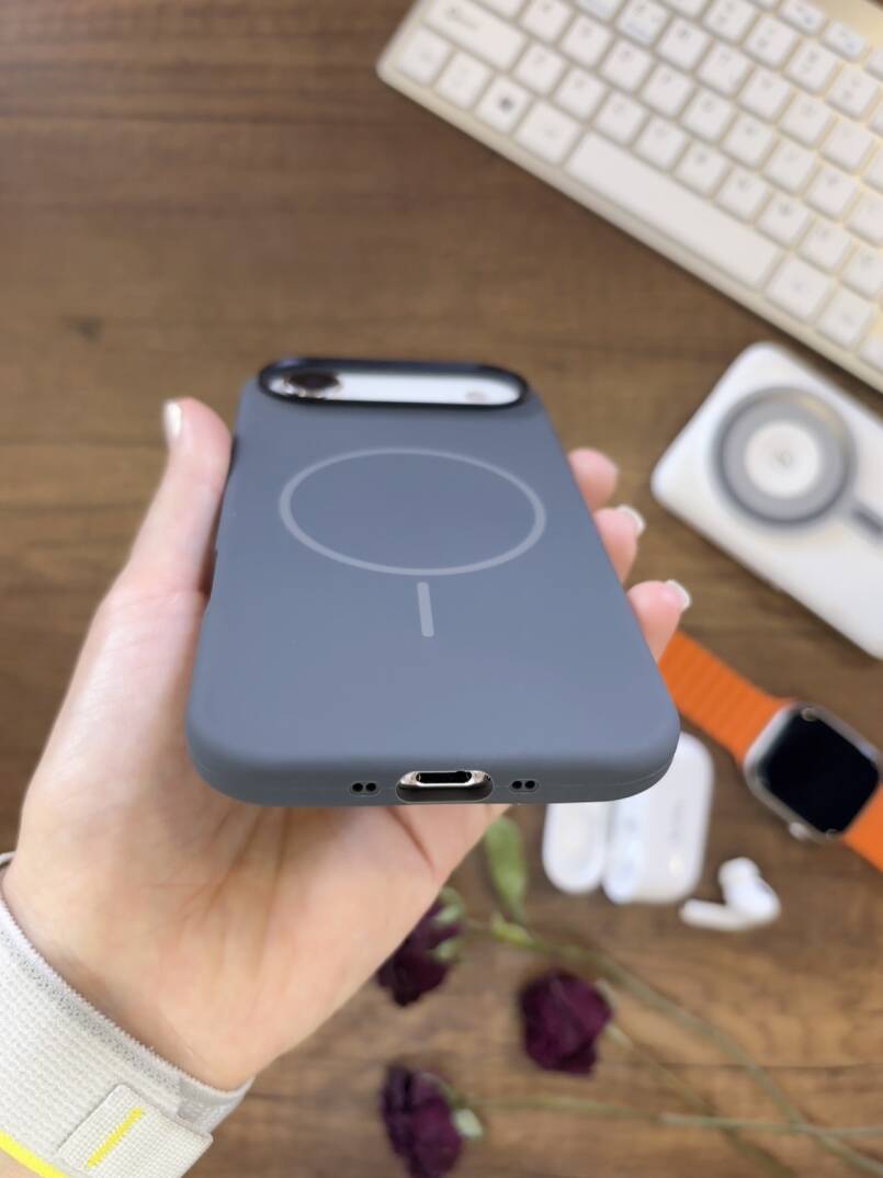 iPhone 17 Air Uyumlu Premium Lansman Animasyonlu Kılıf Magsafe Uyumlu Premium Silikon Kılıf - 59
