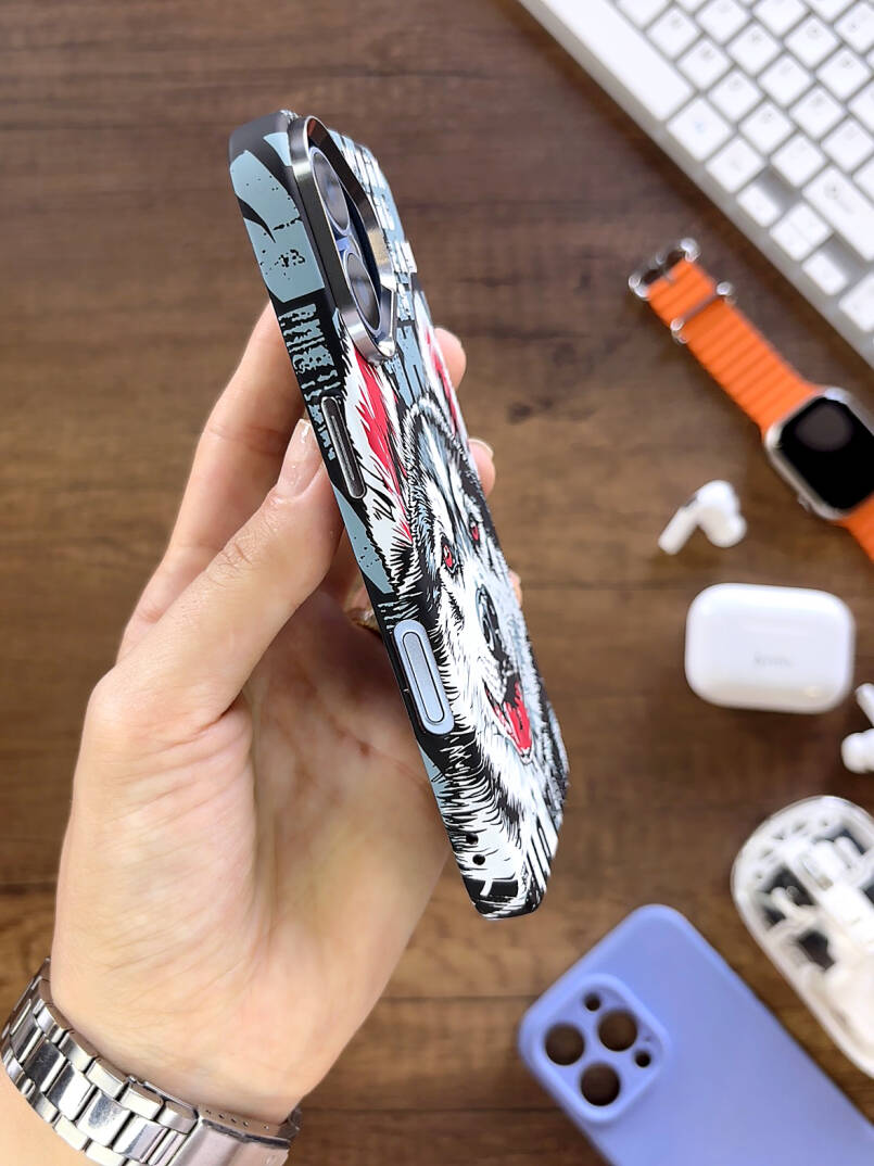 iPhone 17 Kılıf MagSafe Uyumlu Hayvan Figürlü Premium Kapak Kılıf SOO-740 - 5